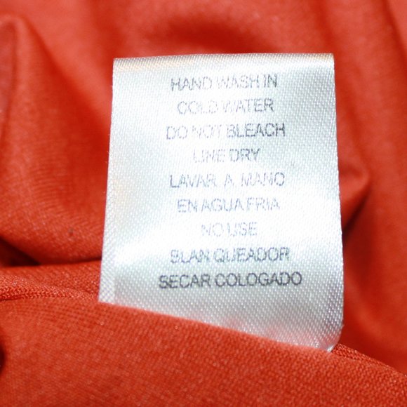 LIMITED SALE:ENTRO Rust Colored Long Sleeve Boho Tunic with Crotchet Trim Size M - Picture 8 of 8